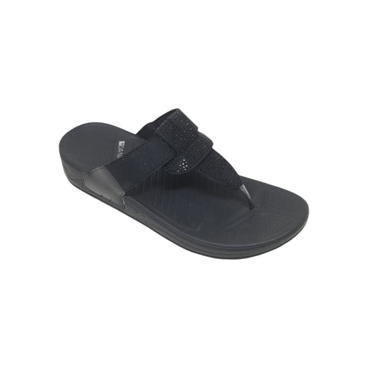 624-Black Womens Clogs & Sliders