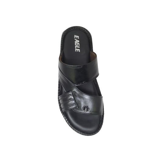 AA-202 Black Mens Slippers & Flip Flops