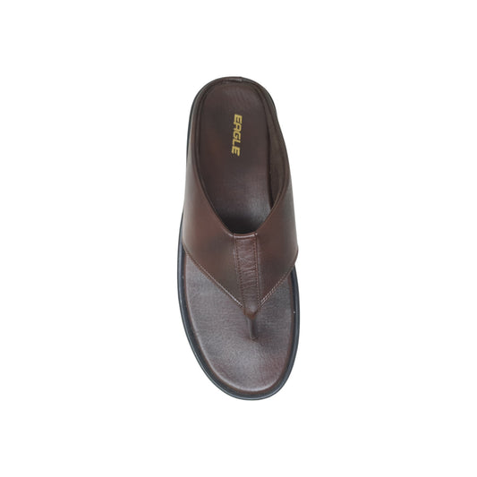 C-012-324 Brown Mens Slippers & Flip Flops