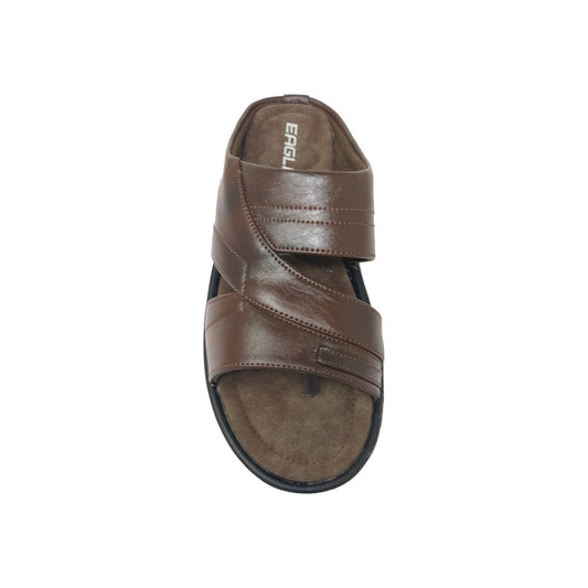 C-3676-357 Brown Mens Slippers & Flip Flops