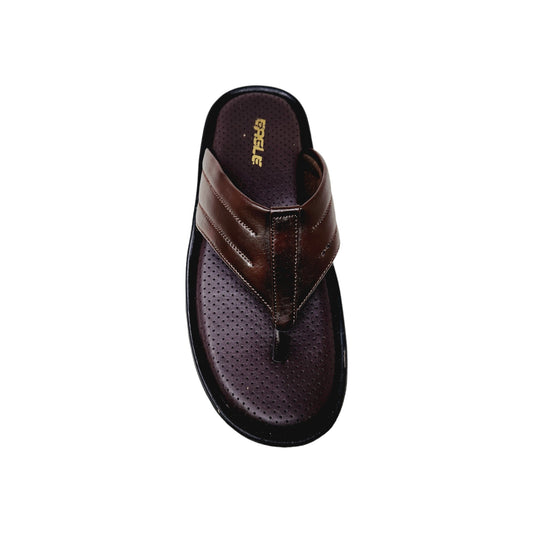 C-3744-108 Brown Mens Slippers & Flip Flops