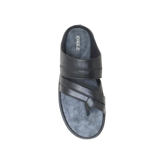 C-3820-357 Black Mens Slippers & Flip Flops