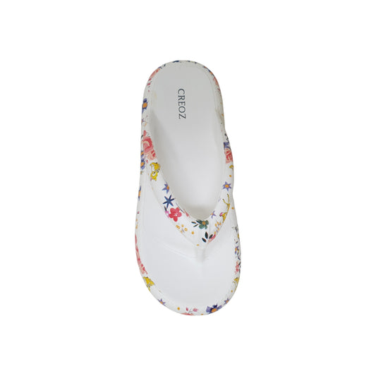 CR-331 White Womens Slippers