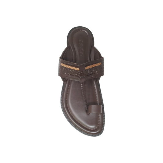 FB-4607 Brown Mens Kolhapuris & Ethnics