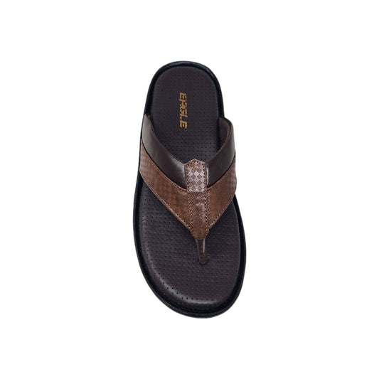 JK-183-404 Brown Mens Slippers & Flip Flops