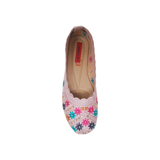 KP-101 Peach Womens Shoes & Ballerines