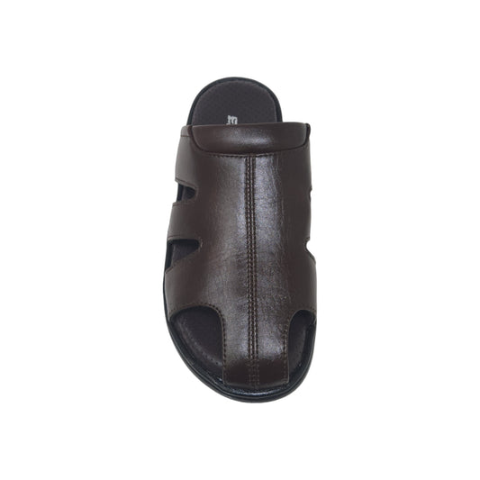 P-971-406 Brown Mens Slippers & Flip Flops