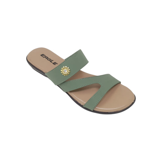 PC-247 Green Womens Flats