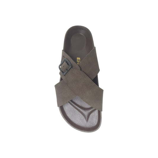SA-104 Brown Mens Slippers & Flip Flops