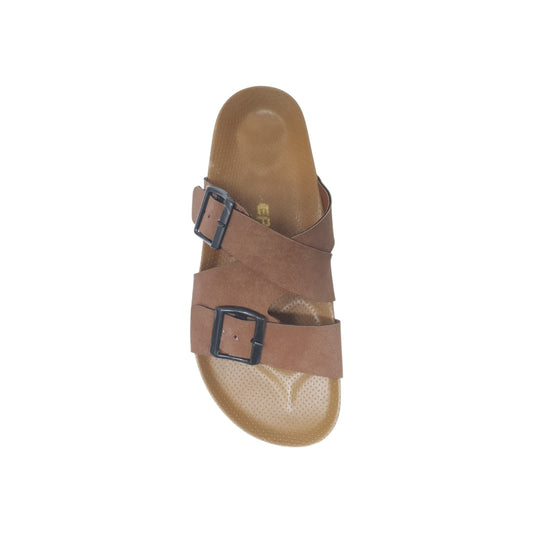 SA-107 Tan Mens Slippers & Flip Flops