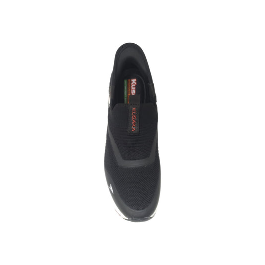 Slipon-125 Black Mens Sports Shoes