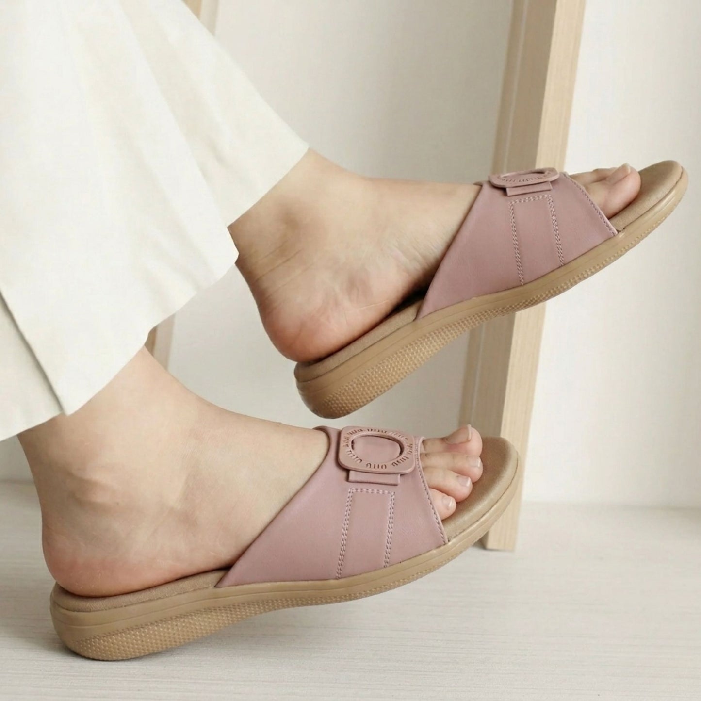 SL-117 Peach Womens Flats