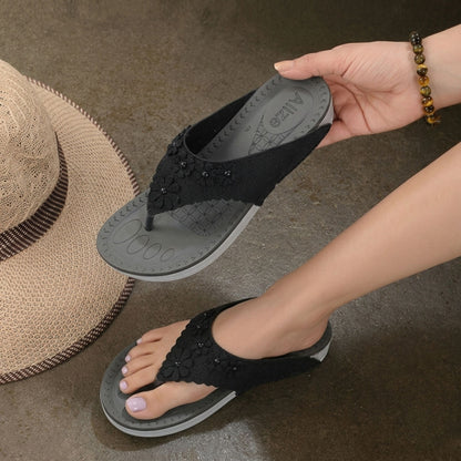 PD-804 Black Womens Flats