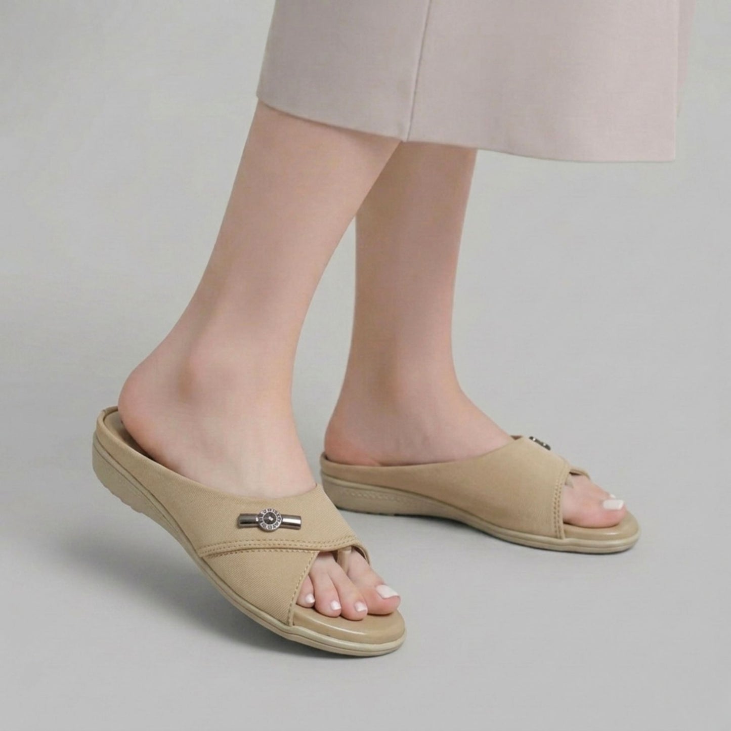 VA-103 Beige Womens Flats