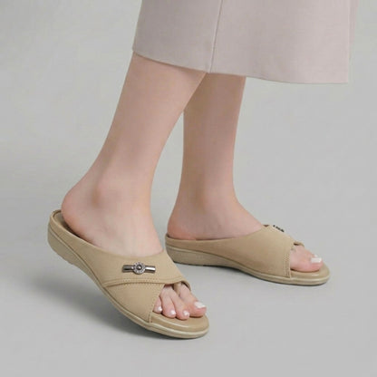 VA-103 Beige Womens Flats