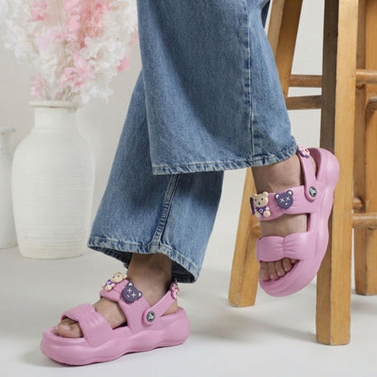 AMK-487 Pink Womens Clogs & Sliders