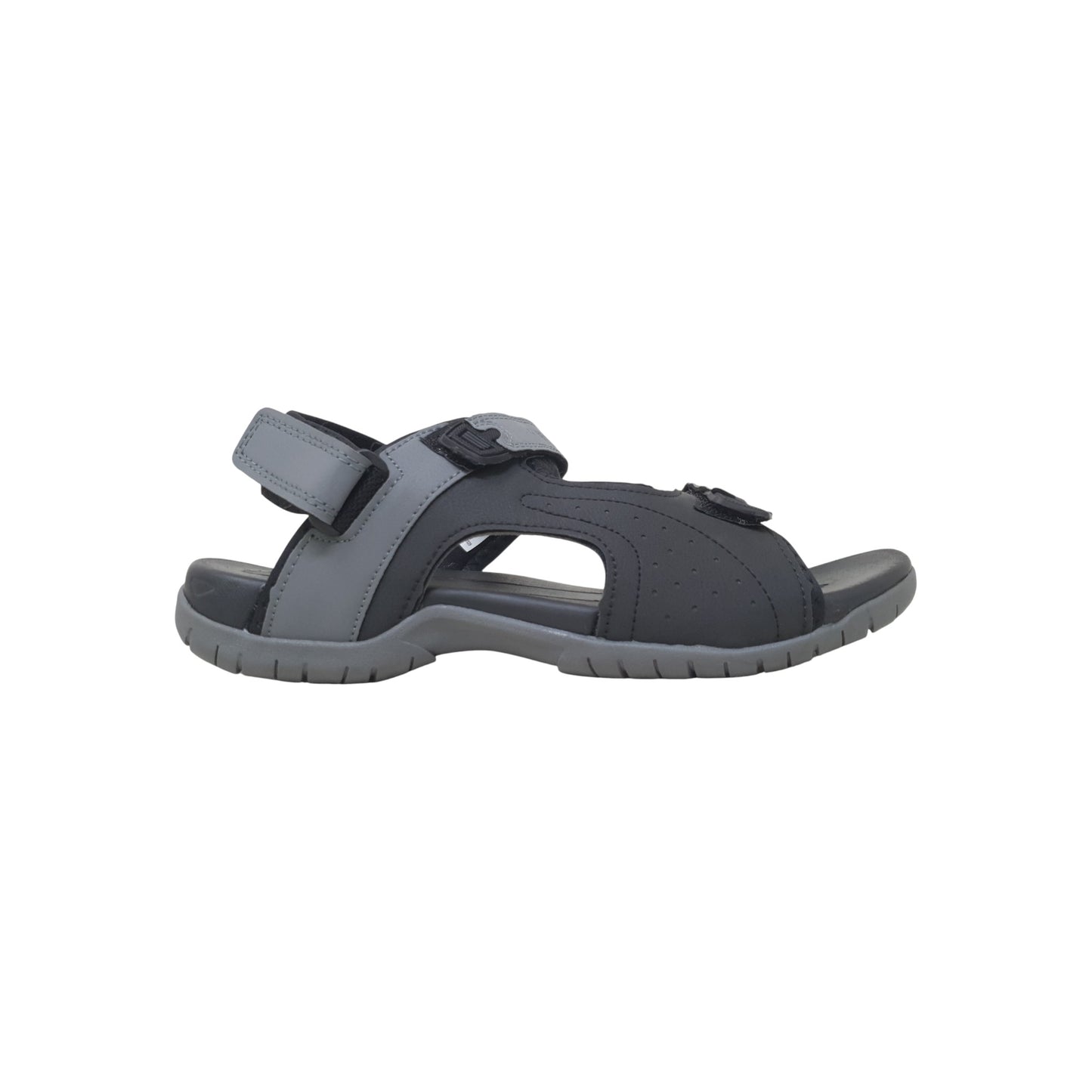 2112-02 Black Mens Sandals & Floaters