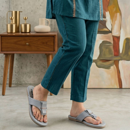KI-188 Grey Womens Flats
