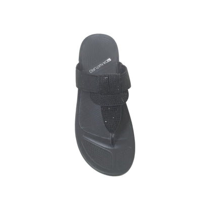 624-Black Womens Clogs & Sliders