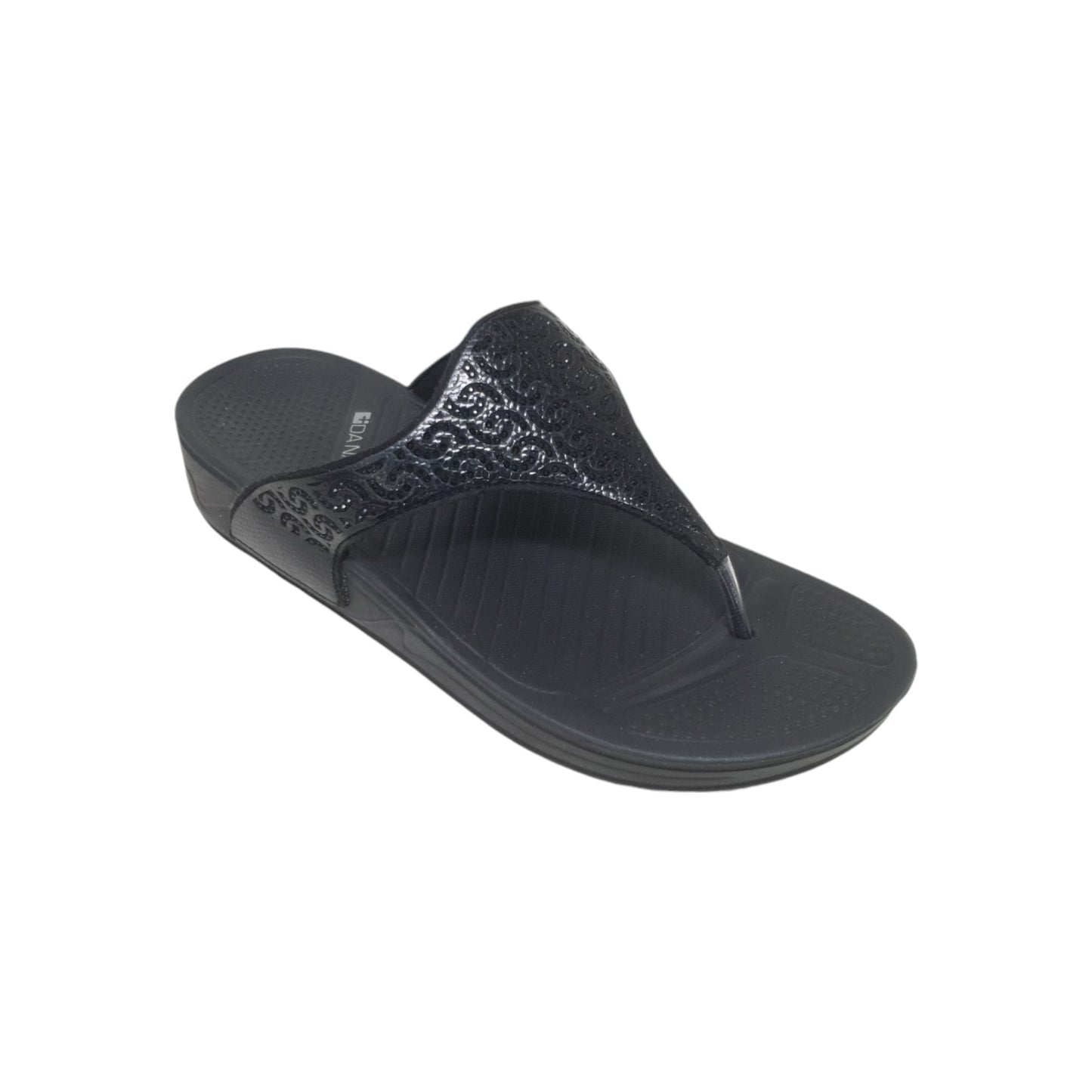 625-Black Womens Clogs & Sliders