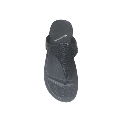 625-Black Womens Clogs & Sliders