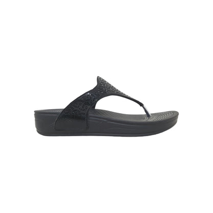 625-Black Womens Clogs & Sliders