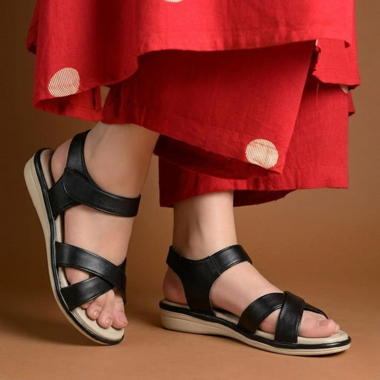 RBM-148 Black Womens Sandals