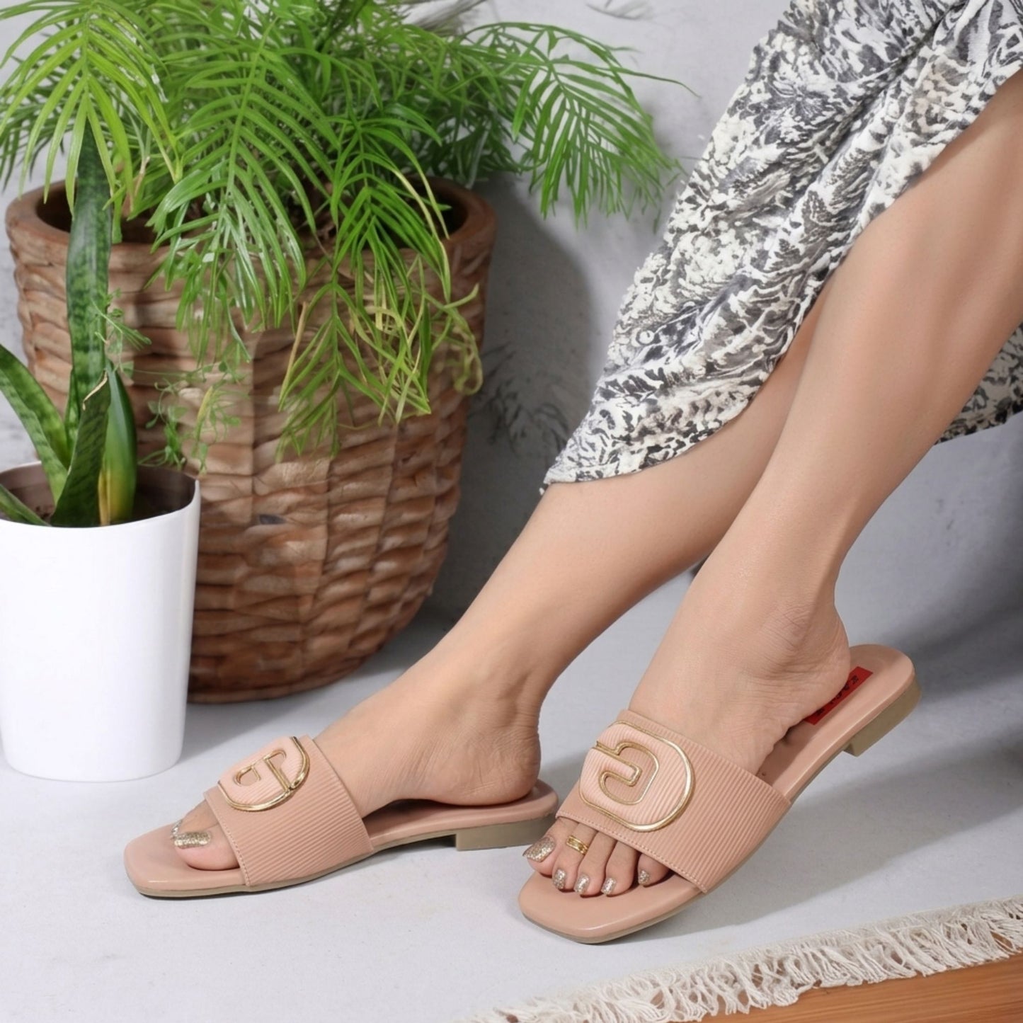 SB-115 Peach Womens Flats