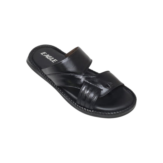 AA-202 Black Mens Slippers & Flip Flops