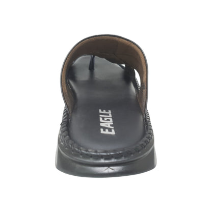 AA-202 Black Mens Slippers & Flip Flops