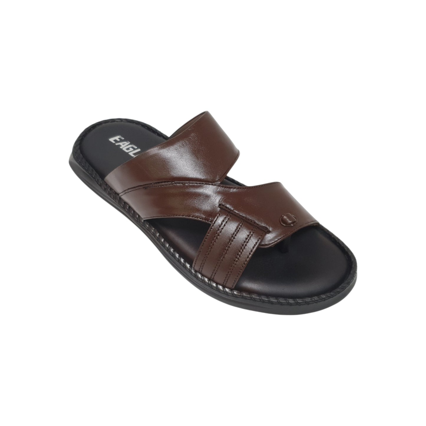 AA-202 Brown Mens Slippers & Flip Flops