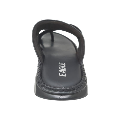 AA-205 Black Mens Slippers & Flip Flops