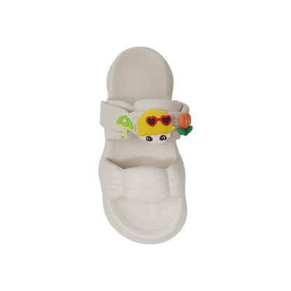 AMK-487 Cream Womens Clogs & Sliders