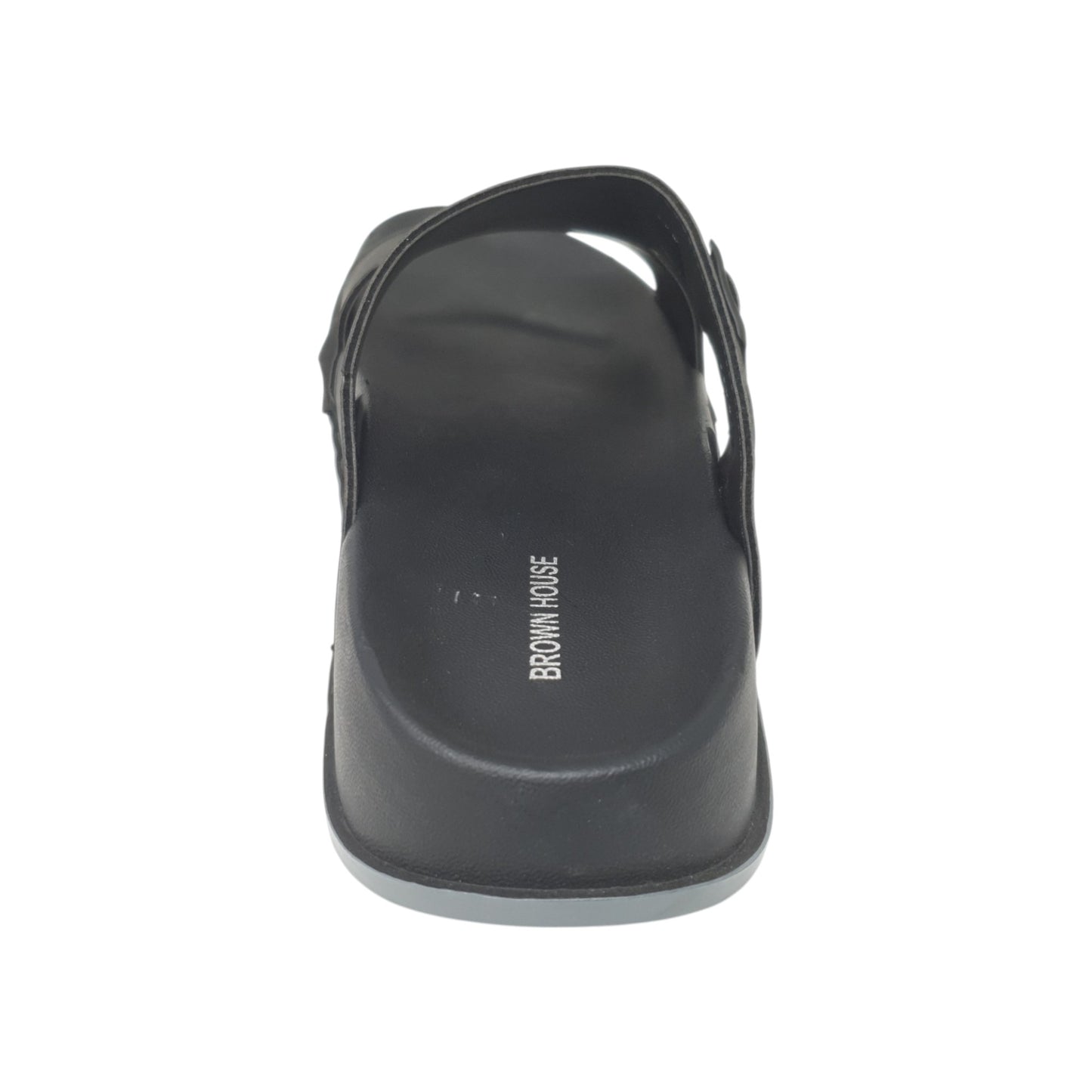 BH-023 Black Mens Slippers & Flip Flops