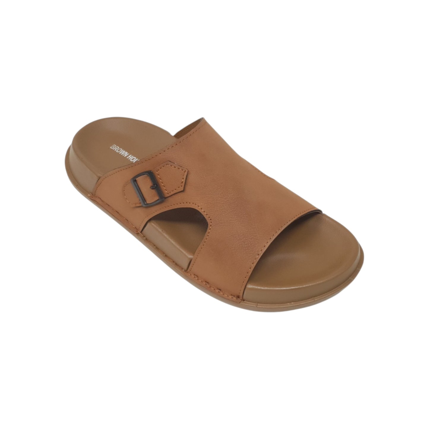 BH-023 Tan Mens Slippers & Flip Flops
