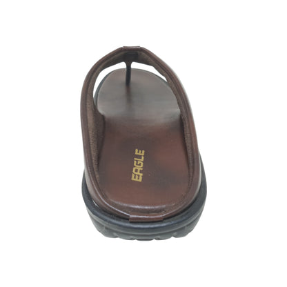 C-012-324 Brown Mens Slippers & Flip Flops