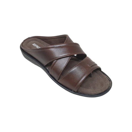 C-3566-357 Brown Mens Slippers & Flip Flops