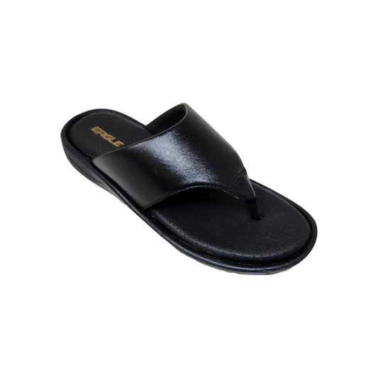 C-3591-108 Black Mens Slippers & Flip Flops