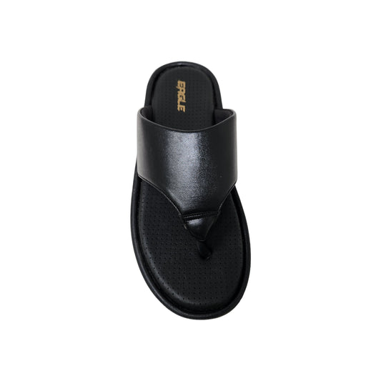 C-3591-108 Black Mens Slippers & Flip Flops