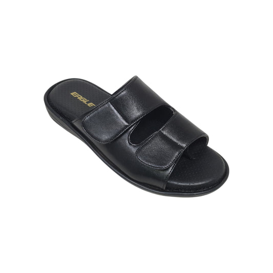 C-3600-108 Black Mens Slippers & Flip Flops