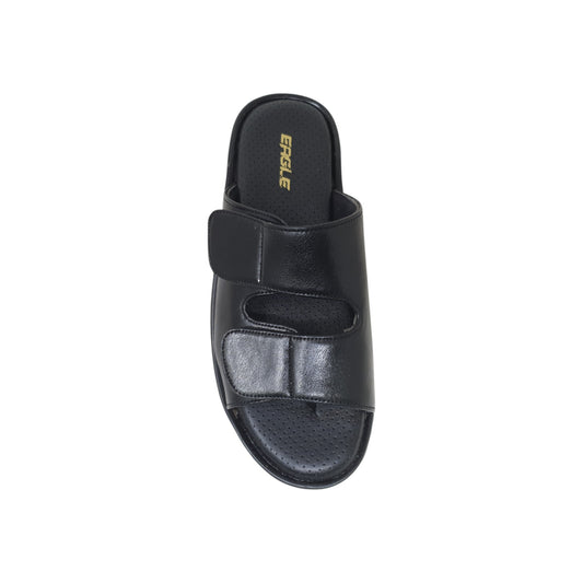 C-3600-108 Black Mens Slippers & Flip Flops