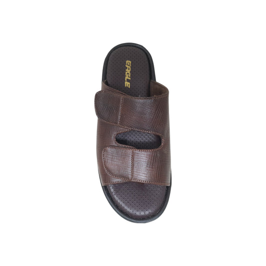 C-3600-108 Brown Mens Slippers & Flip Flops