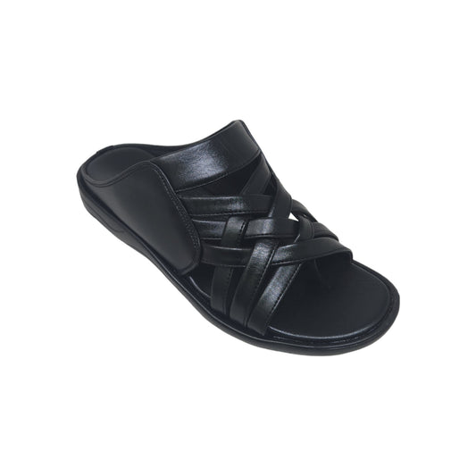 C-3608-269 Black Mens Slippers & Flip Flops
