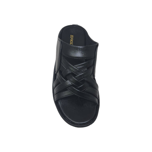 C-3608-269 Black Mens Slippers & Flip Flops