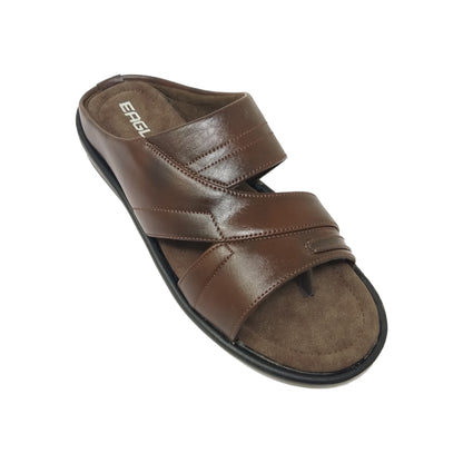 C-3676-357 Brown Mens Slippers & Flip Flops