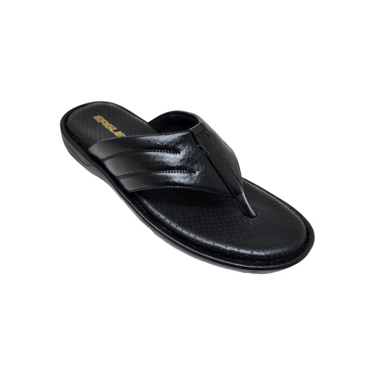 C-3744-108 Black Mens Slippers & Flip Flops