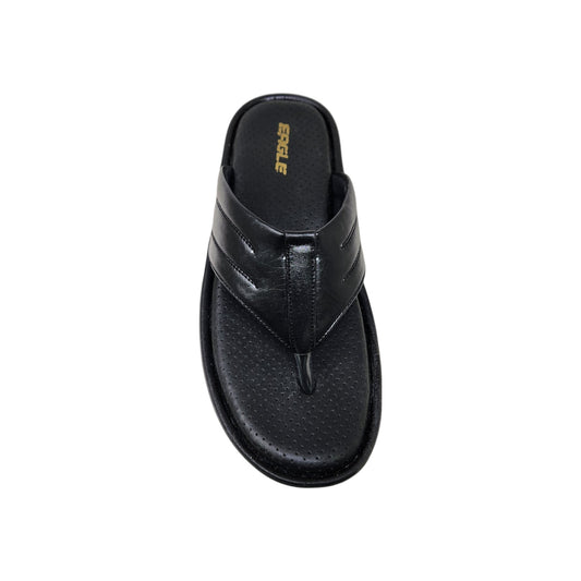 C-3744-108 Black Mens Slippers & Flip Flops