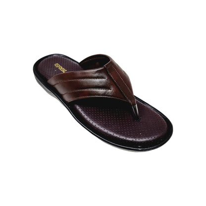 C-3744-108 Brown Mens Slippers & Flip Flops