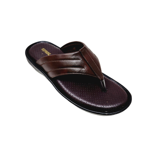 C-3744-108 Brown Mens Slippers & Flip Flops