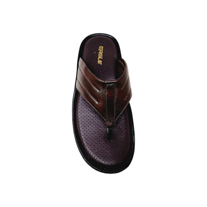 C-3744-108 Brown Mens Slippers & Flip Flops